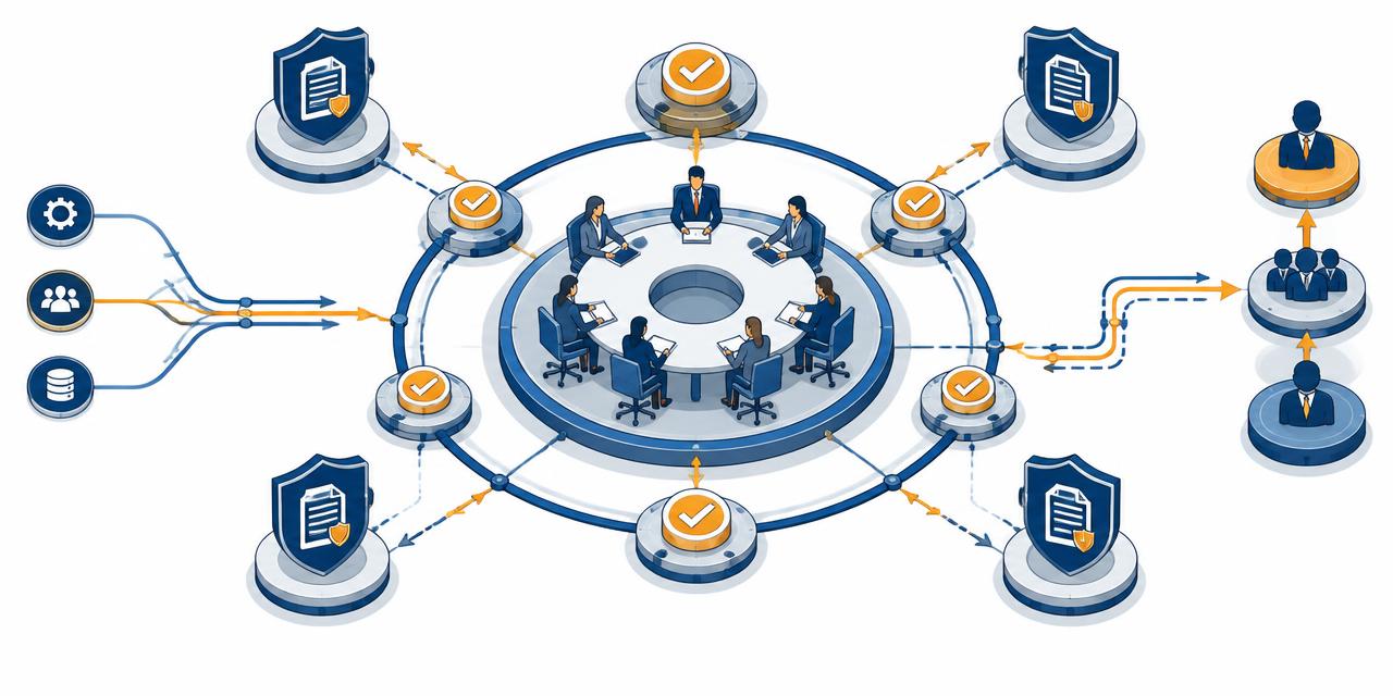 Governance Framework — Strengthen existing USAC decision structures isometric technical relationship